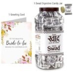 Swad Prospective Bride To Be/engaged Gift with Card (Swad Digestive Candy 200 Jar & 1 Greeting card) - Fast UK Delivery - Image 3