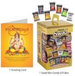 Swad Ganesh Chaturthi Gift with Card (Swad Mixed Candy 125 Gift Box & 1 Greeting card) - Fast UK Delivery - Image 3