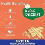 CRISTA Whole Dalchini Tubes | Pure Dalchini | Cinnamon Sticks | Farm Fresh | Zero added Colours, Fillers, Additives & Preservatives | High Oil Content | 75 gms - Image 4