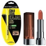 Maybelline New York Color Sensational Creamy Matte Lipstick, 657 Nude Nuance, 3.9g & Maybelline New York Colossal Kajal, Black, 0.35g - Fast UK Delivery - Image 2