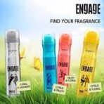 Engage Drizzle,Tease,Blush Deodorant Women, Floral and Lavender, Skin Friendly, 150ml Body Spray 3Pcs - Fast UK Delivery - Image 3