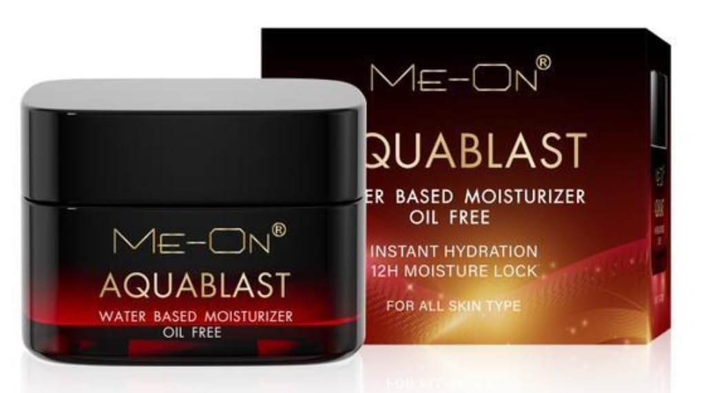 uk51oWjYlPbL-1.jpg ME-ON Aquablast Water Based Moisturizer, Oil Free, For All Skin Types, 12H Moisture Lock, Instant Hydration - Fast UK Delivery - Image 1