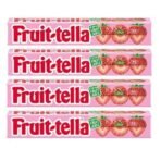 Fruit-Tella Strawberry Flavour Chewy Toffee Stick (Pack OF 4 x 32.4g) - Fast UK Delivery - Image 2