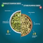 Farmley Pumpkin Seeds I 200g each | AAA Grade Pumpkin Seeds for eating | Immunity Booster and Fiber Rich (Pack of 2) - Fast UK Delivery - Image 4