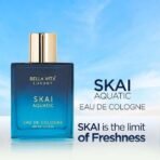 Bella Vita Luxury Skai Aquatic Gift Set with Aloe Vera Body Wash 250 ml for Deep Cleansing, EDC Perfume 100 ml, Deo Body Parfum 150 ml & Perfume Body Lotion 200 ml - Fast UK Delivery - Image 7