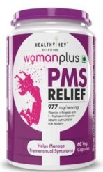 HealthyHey Nutrition Woman Plus PMS Relief - 60 Vegetable Capsules - Fast UK Delivery