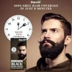 Deewal Beard Black Color | Quick 9-Minute Formula | Natural Black Beard Color for Men | No Ammonia | Long-Lasting & Skin-Friendly Hair Dye | Easy Application & Non-Drip Formula - Fast UK Delivery - Image 4