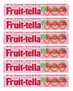 Fruit-Tella Strawberry Flavour Chewy Toffee Stick (Pack Of 6 x 32.4g) - Fast UK Delivery - Image 2