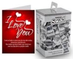 Swad I Love You Gift for Girlfriend/Boyfriend/wife/husband with Card (Swad Digestive Candy 125 Gift Box & 1 Greeting card) - Fast UK Delivery - Image 2