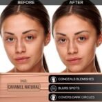 FACESCANADA Rose Glow Kit Medium Coverage Rose Gold Strobe Cream (30Ml) + Caramel Natural All Day Hydra Matte Mini Foundation (15Ml) Makeup Kit For Women (Combo Pack Of 2) - Fast UK Delivery - Image 6