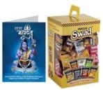 Swad Gift for Happy Shivratri Shiva Card with Card (Swad Mixed Candy 125 Gift Box & 1 Greeting card) - Fast UK Delivery - Image 2