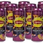 Lipton Zero Sugar Ice Tea Tropical Fassion Fruit And Mango Smooth And Natural Sweeteners Limited Edition Each 320ml (Pack Of 12) - Fast UK Delivery