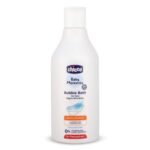 Chicco Baby Moments Bubble Bath, 300ml with Peach extracts | No Tears Formula | Hydrated Skin | Dermatologically Tested | Parabens & Phenoxyethanol Free - Fast UK Delivery