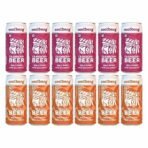 Coolberg Non Alcoholic Beer Assorted Flavors 300ml CANs - Pack of 12 (300ml x 12) Peach & Cranberry - Fast UK Delivery - Image 2