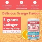 Nutrabud Japanese Marine Collagen Powder Supplement for Women,Men|No Added Sugar|Supports Skin Radiance,Healthy Hair,Nails & Joints|Hydrolyzed Collagen Peptides (Orange,200 grams) - Fast UK Delivery - Image 6