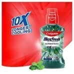 Colgate Maxfresh Plax Antibacterial Mouthwash, 24/7 Fresh Breath, Alcohol Free Mouth Wash Liquid for Bad Breath - 500ml Fresh Mint (Complete Oral Care) - Fast UK Delivery - Image 3
