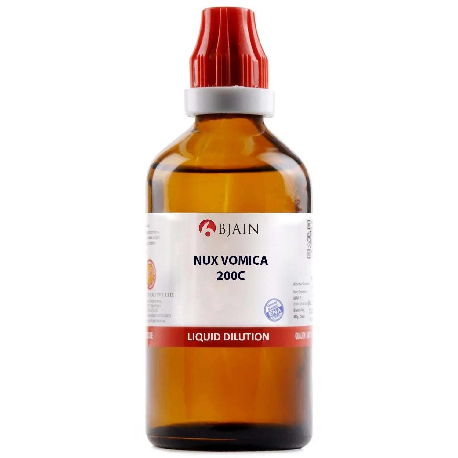 uk51qwhnMjUDL-1-1.jpg Bjain Nux Vomica 200C Homeopathic Liquid Dilution, 100ml - Fast UK Delivery - Image 1