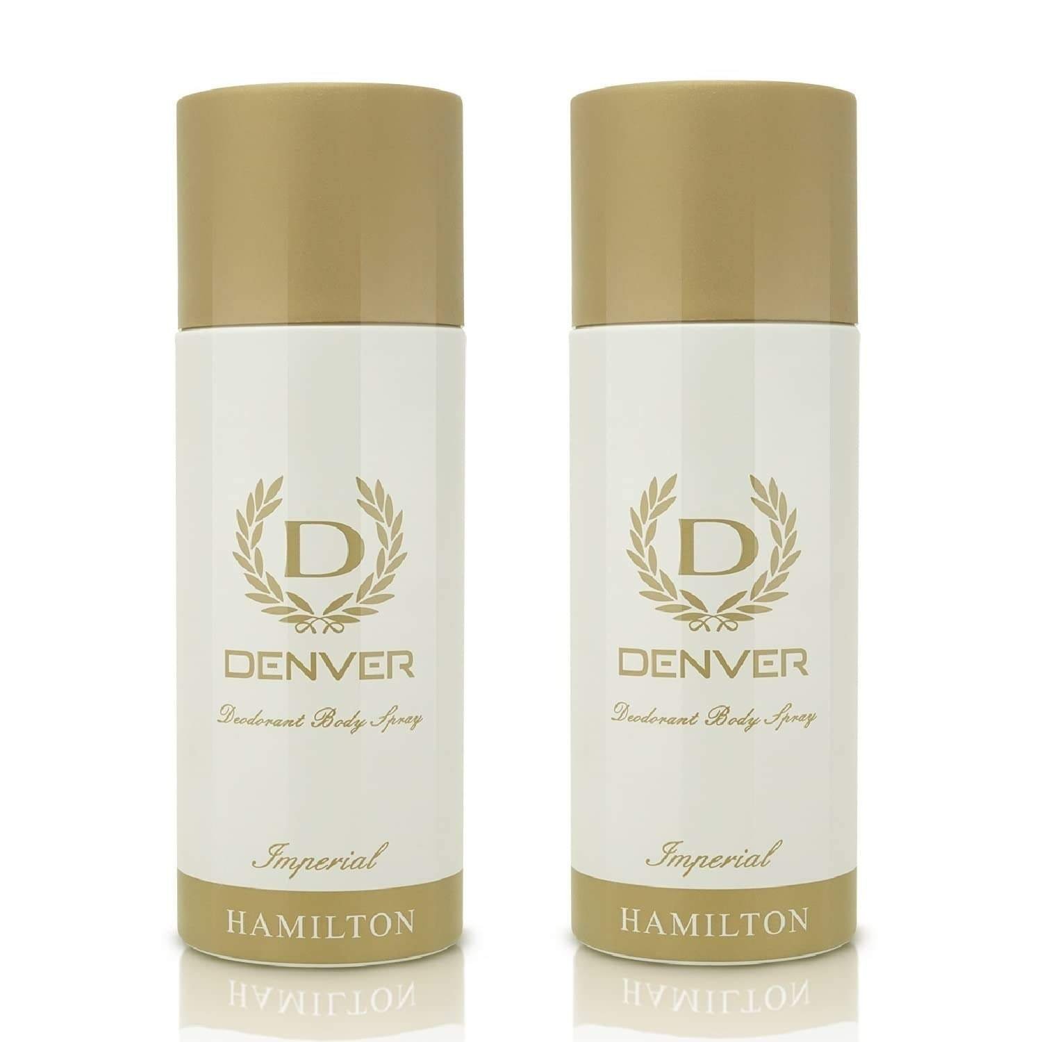 uk51rJJ2IVZL-1.jpg DENVER Imperial Deodorant (165ML Each) Pack of 2 | Long Lasting Deo Body Spray for Men - Fast UK Delivery - Image 1