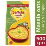 Saffola Masala Oats Curry & Pepper - 500 gm and Masala & Coriander 500 gm - Fast UK Delivery - Image 7