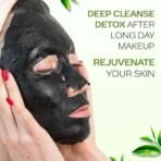 FACESCANADA Post-Makeup Detox Sheet Mask, 25G|Gentle Exfoliating Face Sheet Mask|Deep Cleansing|Rejuvenates Skin|Non-Drying|Matcha Green Tea Leaf Extract & Hyaluronic Acid|For All Skin Types - Fast UK Delivery - Image 3