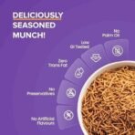 Sugar.Fit Active Guilt-Free Bhujiya,100% Roasted, No Palm Oil, Sugar-Free, High Protein, Low GI Snack for diabetes, Crunchy Flavour, High Protein, Low GI Bhujia 150 gm (Pack 1) - Fast UK Delivery - Image 6