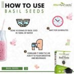 Attar Ayurveda Sabja Basil Seeds - 500 gm (Reduces Body Heat) - Fast UK Delivery - Image 7