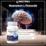 Magnesium L-Threonate, Supports Brain Health & Cognitive Function, Highly Bioavailable Magnesium - 30 Veg Capsules - Fast UK Delivery - Image 5