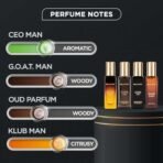 Bella Vita Luxury G.O.A.T Eau De Parfum Perfume Fragrance Lavender Scent Spray, 100 Ml & Men Perfume Gift Set 4X20 Ml, 80 Millilitres - Fast UK Delivery - Image 5