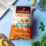 Cornitos Crusties Dilli Chaat Chickpeas Puffs 57g - Fast UK Delivery - Image 2