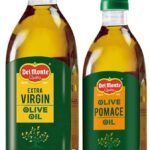 Del Monte Extra Virgin Olive Oil, Cold Extracted, Ideal for drizzling on salads & sauteed vegetables, 1L & Del Monte Pomace Olive Oil PET, 1L - Fast UK Delivery
