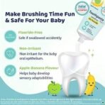 Chicco Toothpaste, Strawberry Flavour for 1Y to 6Y Bab (50g)&Chicco Toothpaste, Applebanana Flavour for 6m to 6Y Baby, Fluoride-Free, Preservative-Free,Cavity Protection (50 Millilitre) - Fast UK Delivery - Image 7