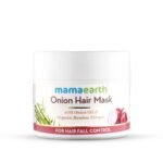 Mamaearth Onion Hair Mask For Men And Women 200 Millilitre - With Onion Oil & Organic Bamboo Vinegar - Damaged Hair & Hair Fall Control, Bamboo - Fast UK Delivery