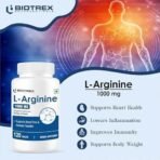 L-Arginine 1000mg Supplement, Nitric Oxide Production & Muscle Growth - 120 Tablets - Fast UK Delivery - Image 6