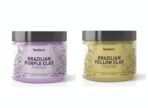 Beaface Combo Pack Brazilian Purple Clay Powder | 100gm and Brazilian Yellow Clay Powder 100gm (Regenerates Skin Cells and Reduce Wrinkles)