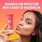 RENEE Glass Skin Gel Sunscreen SPF 50, UVA & UVB Protection, Lightweight, Hydrating & Non-Sticky, Zero White Cast, For Radiant, Supple Skin, Infused with Watermelon, Beetroot & Hyaluronic Acid 50gm - Fast UK Delivery - Image 5
