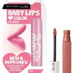 Maybelline New York Super Stay Matte Ink Liquid Lipstick, 65 Seductress, 5ml And Maybelline New York Baby Lips Lip Balm, Pink Lolita, 4g - Fast UK Delivery