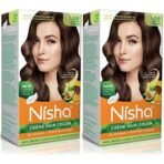 Nisha Ammonia Free Cream Hair Color 3 Dark Brown Hair Color For Women and Men Hair Color Dark Brown Hair Color Long Lasting Semi Permanent Hair Color Pack of 2 Fast Shipping to USA & Canada - Image 2