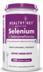 HealthyHey Nutrition Selenium 40mcg, 120 Capsules | Immune Support & Superior Absorption | Non-GMO - Fast UK Delivery