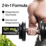 HEALTH VEDA ORGANICS PRIVATE LIMITED High Absorption Magnesium Glycinate, 550mg | 120 Veg Capsules | Supports Nerve & Muscle Health | Improves Sleep Quality | For Both Men & Women (Pack of 2) - Fast UK Delivery - Image 5