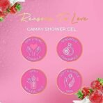 Camay Paris Creme &Strawberry Shower Gel, Pink, 500 ml - Fast UK Delivery - Image 6