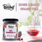 Bechef Flower Tea - Rose Lemon Grass Tea - 25 gm || Allergen Free || Rose & Lemon Blends || Fusion Tea || Skin care Tea || Healthy Tea || Bechef Flowers Tea - Fast UK Delivery - Image 4