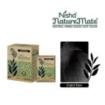 Nisha Nature Mate Henna based hair Color No ammonia 100% herbal protection and long-lasting strong shine hair, 180 G (60g X 3 Pack, Natural Black) - Fast UK Delivery - Image 4