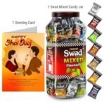 Swad Happy Bhai Dooj Bhaidooj Gift with Card (Swad Mixed Flavours Candy 200 Jar & 1 Greeting card) - Fast UK Delivery - Image 3