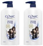 Clinic Plus Strong & Long Shampoo 1 L, With Milk Proteins & Multivitamins for Healthy and Long Hair - Strengthening Shampoo for Hair Growth (Pack of 2) - Fast UK Delivery