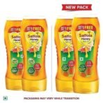 Saffola Honey Gold, 100% Pure, Made with Kashmir Honey, Squeezy pack 2 x 350g (Buy 1 Get 1) - Fast UK Delivery - Image 4