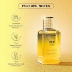 Bella Vita Luxury Men Oud Gold Eau De Parfum Intense Liquid Perfume With Caramel, Orris, Rose, Jasmine |Woody Long Lasting Edp Fragrance Scent 100 Ml - Fast UK Delivery - Image 5
