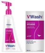 VWash Plus Expert Intimate Hygiene Wash, 350 ml & VWash Plus Expert Intimate Hygiene, With Tea Tree Oil, Liquid Wash Prevents Dryness, Itchiness And Irritation, Balances PH, Paraben Free, 200 ml - Fast UK Delivery