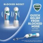 Vicks Inhaler, Portable Nasal Inhaler, With Natural Actives, Quick Relief from Blocked Nose, Menthol Scent - Fast UK Delivery - Image 3