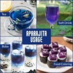 Nattfru Aparajita Tea (Blue Pea) For Healthy Mood & reduce anxiety, Immunity Boosting, Enhances Skin Health with Lemon And Sugar sached, Pack of 4, Each 45gm (15gm x 3 Tea Bags) - Fast UK Delivery - Image 6