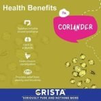 CRISTA Whole Coriander | Pure Dhania | Dhaniya | Zero added Colours, Fillers, Additives & Preservatives | Natural, Dried & Aromatic | Farm Fresh | 250 gms - Image 4